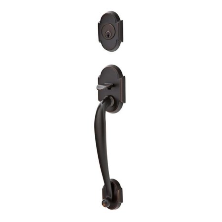 Emtek Oil Rubbed Bronze Handleset, 4302IWUS10B 4302IWUS10B
